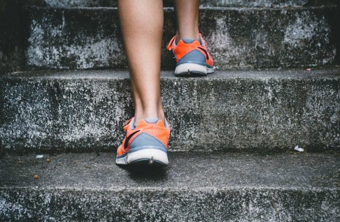 Climbing stairs